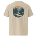 Nachhaltiges Unisex-Bio-T-Shirt von Nice Wave im minimalistischen Design – inspiriert von Freiheit, Natur und Surf-Spirit. Weiche Bio-Baumwolle für Freigeister & camper mode zum fühlen